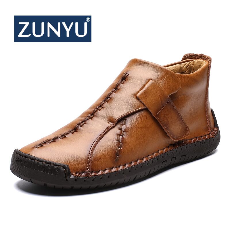 Men Ankle Leather Shoes