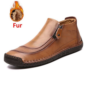 Men Ankle Leather Shoes