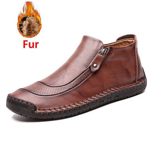 Men Ankle Leather Shoes