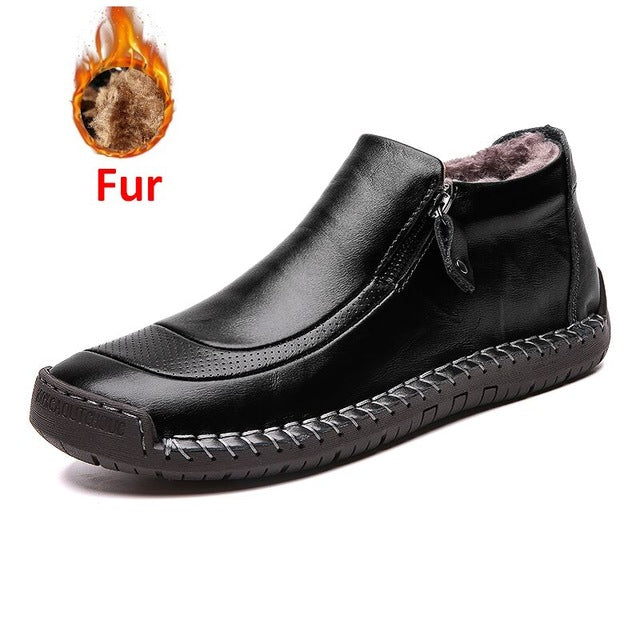 Men Ankle Leather Shoes