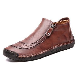 Men Ankle Leather Shoes