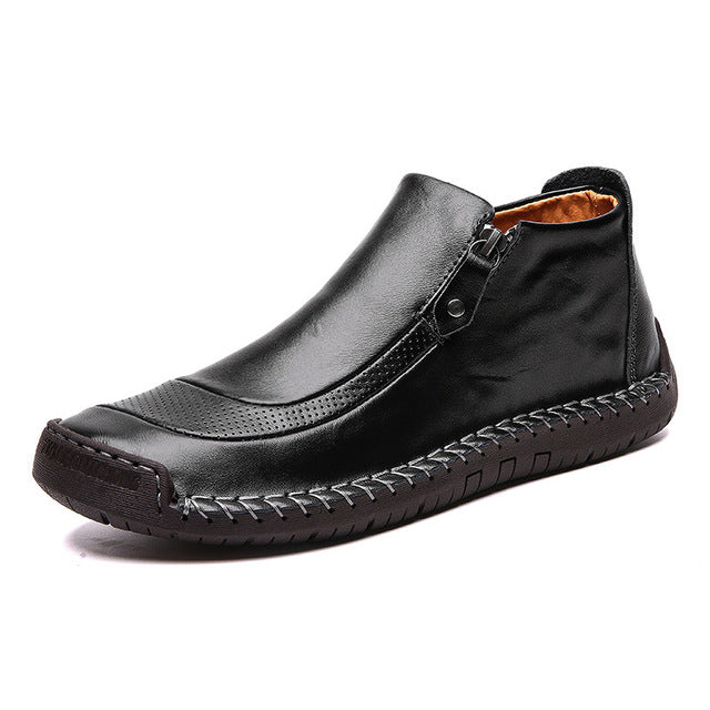 Men Ankle Leather Shoes